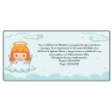Invitaciones de bautizo niña angelito