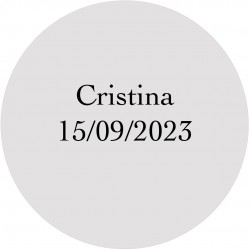 Vela aromática con tapa personalizada