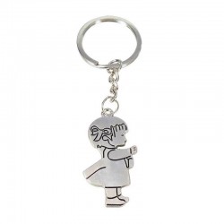 Llavero niña comunión en sobre verde personalizado