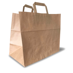 Bolsas papel take away kraft liso