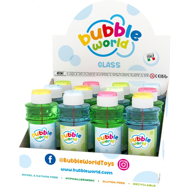 Pompero gigante de pompas de jabón bubble word