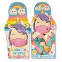 Chuches en cajita unicornio con ventana