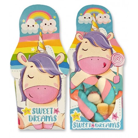 Chuches en cajita unicornio con ventana