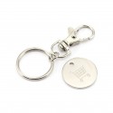 Llavero moneda metálico