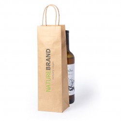 Bolsa de kraft para botella de vino