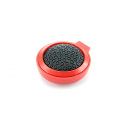 Espejo con cepillo blanco