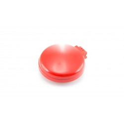 Espejo con cepillo blanco