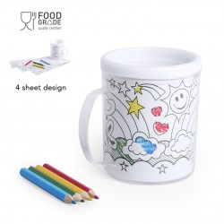 Taza para colorear