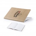Libreta marrón de cartón reciclado cosida
