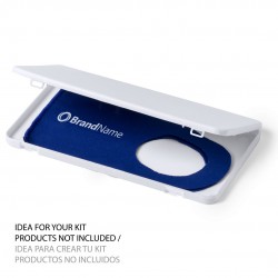 Porta mascarillas en color blanco y muy resistente