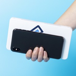 Porta mascarillas en color blanco y muy resistente