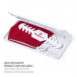 Porta mascarillas en color blanco y muy resistente