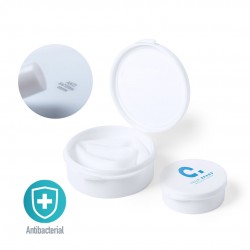 Pajita blanca antibacteriana flexible y reutilizable