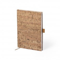 Bloc de notas con tapa dura de corcho natural
