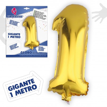 Globos poliamida 1m 1 oro
