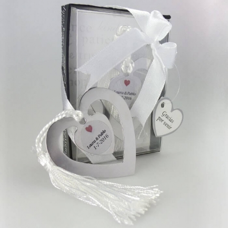 Marcapáginas personalizado para detalles de invitados