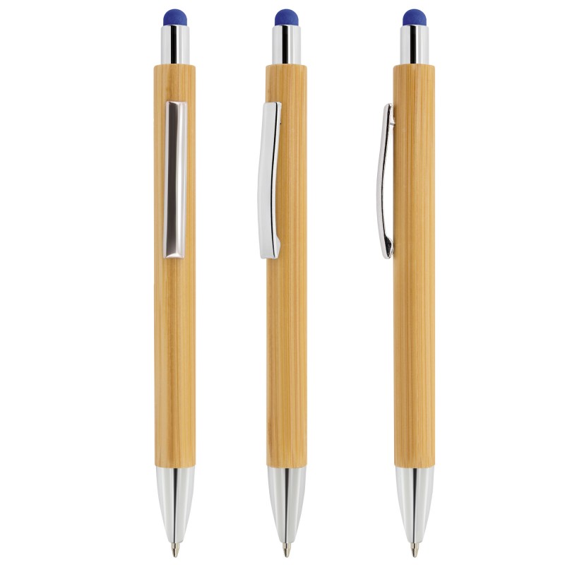 Boligrafo bambu con touch borneo