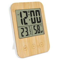 Termometro higrometro de bambu birmania