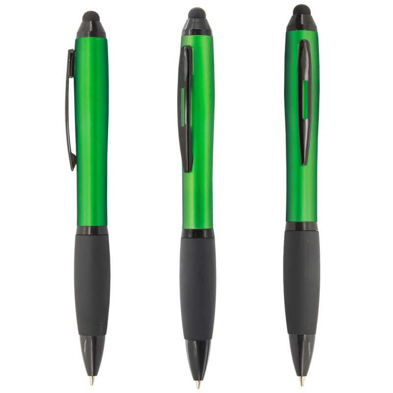 Bolígrafos metalizados verde