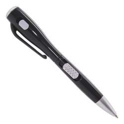 Bolígrafo negro original con linterna