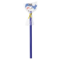 Lapiz madera tiburon azul