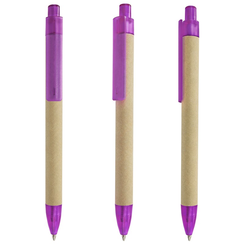 Boligrafo carton rondo