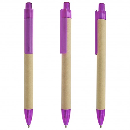 Boligrafo carton rondo