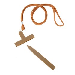 Boligrafo con lanyard cruz mr