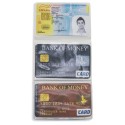 Porta tarjetas triple