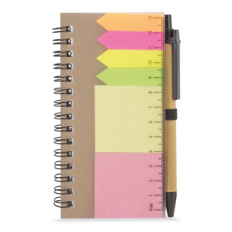 Libreta con notas adhesivas