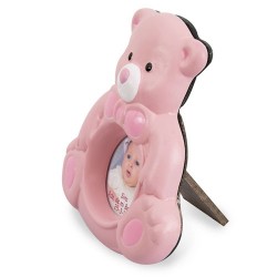 Portafotos oso rosa