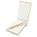 Bloc bambu con boligrafo nature