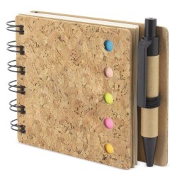 Libreta marcador corcho