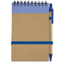 Libreta reciclada con bolígrafo