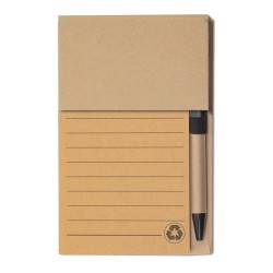 Libreta marcador con boligrafo de sobremesa ecolife