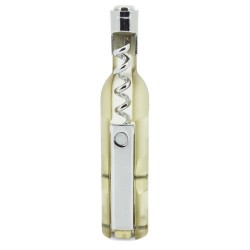 Sacacorchos forma botella blanco