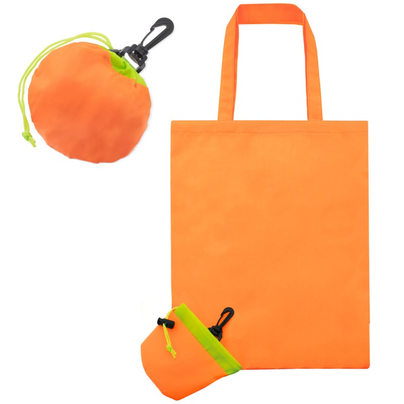 Bolsa plegable naranja