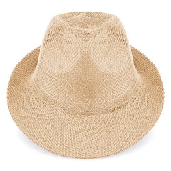 Sombrero de ala ancha marron