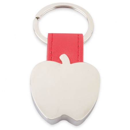 Llavero metalico manzana ro