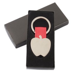 Llavero metalico manzana ro