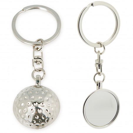 Llavero metalico golf