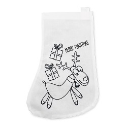 Pack de 10 calcetines navideños para colorear