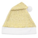 Gorro navideño dorado