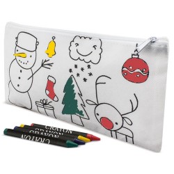 Estuche para colorear de navidad