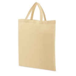 Bolsa de asas cortas 100% algodon