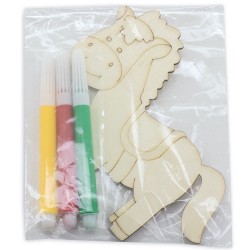 Set piezas madera happy(4 pcs)