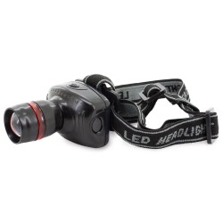 Linterna frontal zoom 4 funciones