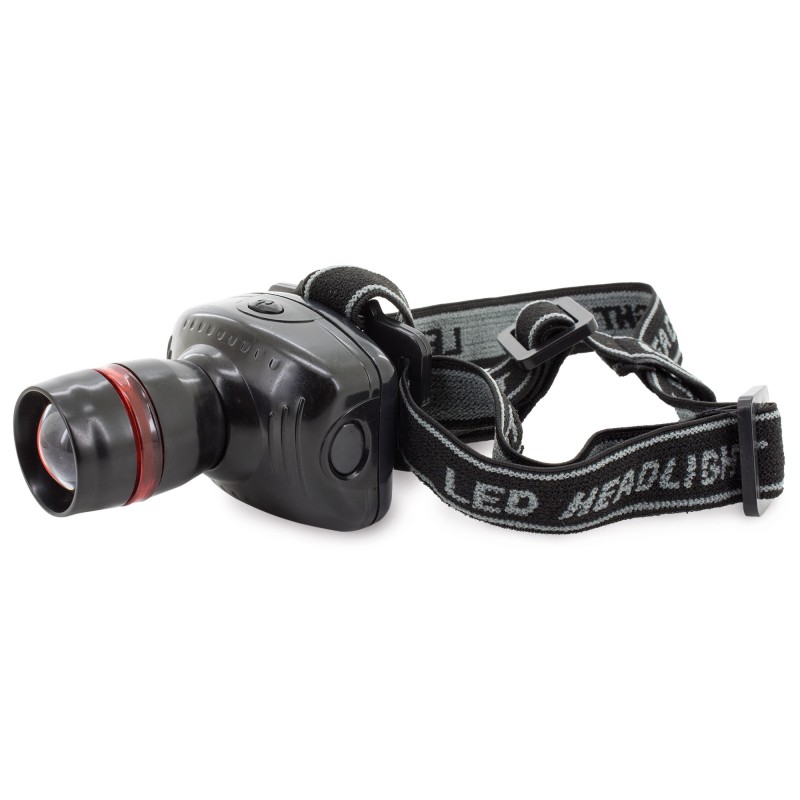 Linterna frontal zoom 4 funciones