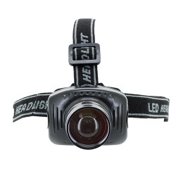 Linterna frontal zoom 4 funciones