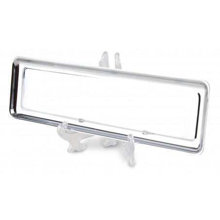 Bandeja cromada alargada